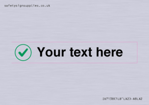 Custom plain background, green tick in circle sign